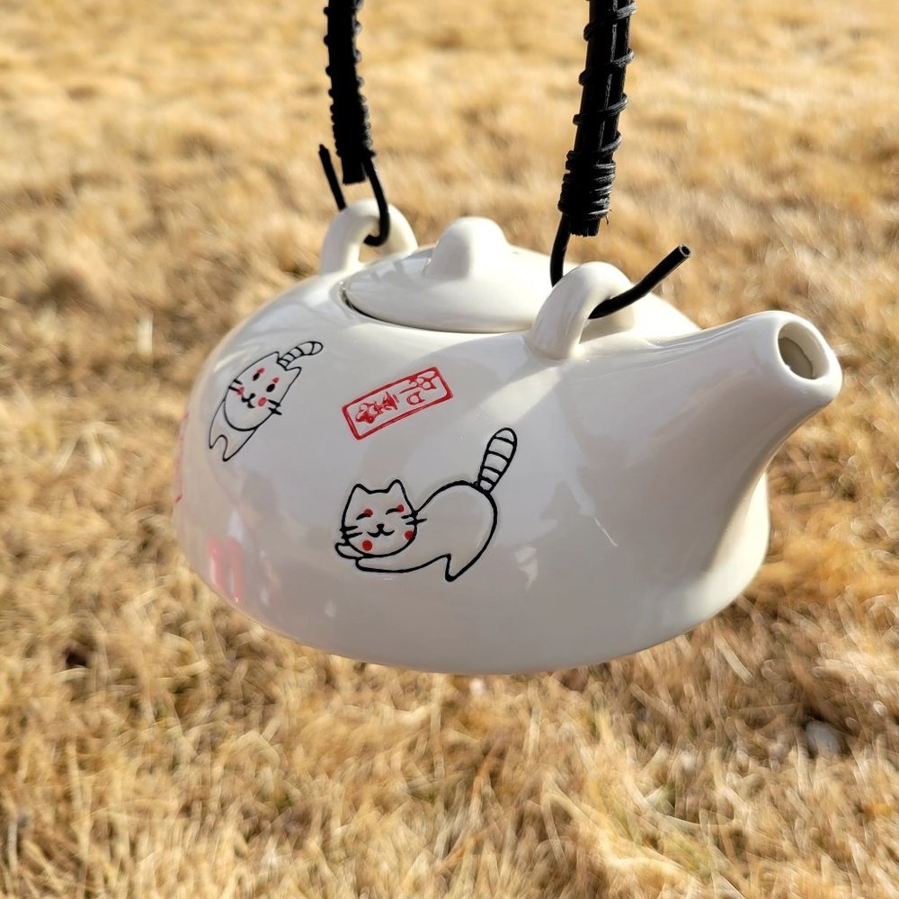 Japanese porcelain teapot /  japanese vintage teapot / japanese tea pot / Japane - Picture 5 of 7